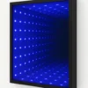 Infinity LED Wall Art كريستال أزرق ديكور حائطي مودرن بإضاءة لا نهائية 50×60 سم