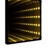 لوحة حائط Infinity LED كريستال أصفر ديكور مودرن بتأثير مرآة لا نهائي 50×60 سم
